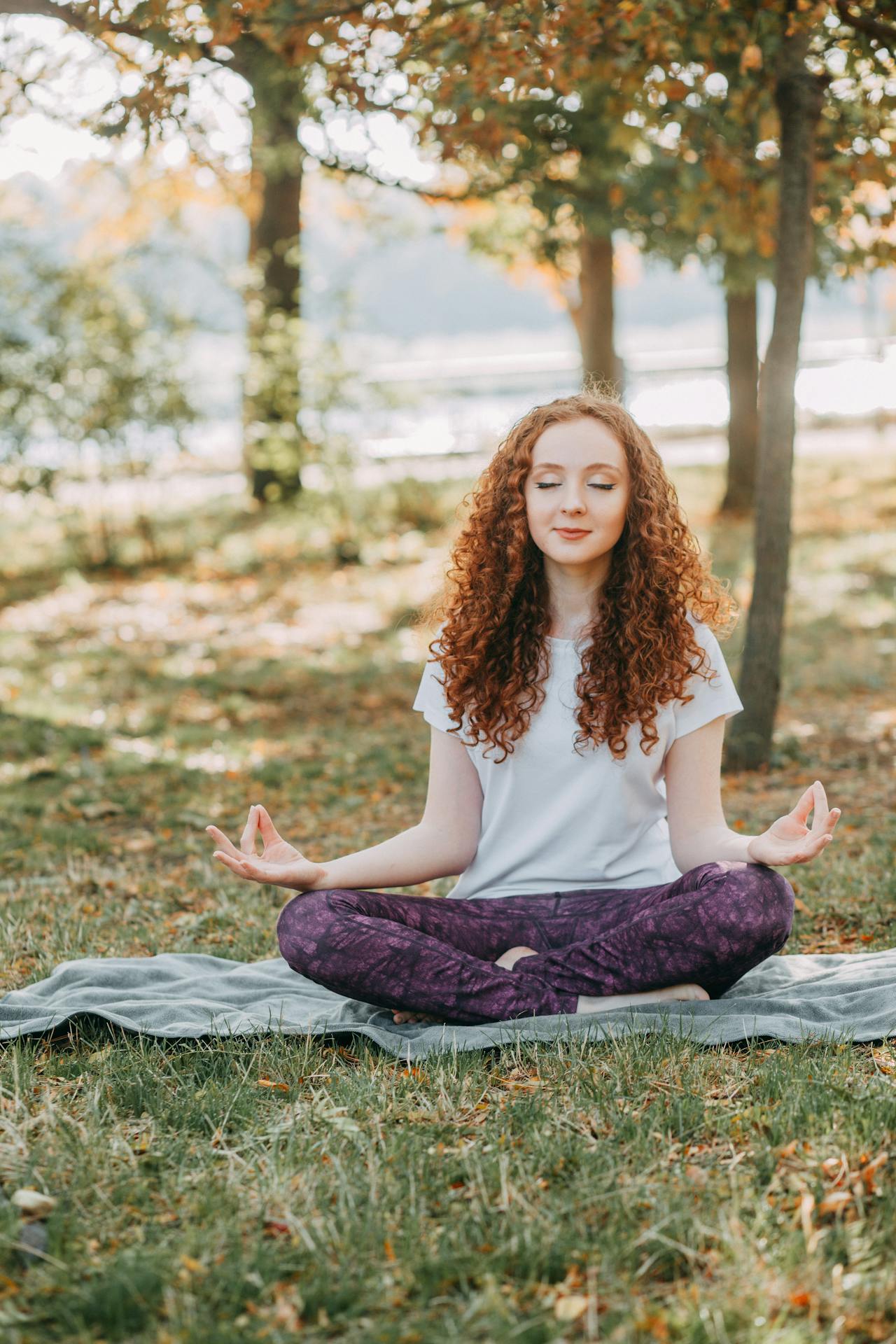 Woman in yoga pose